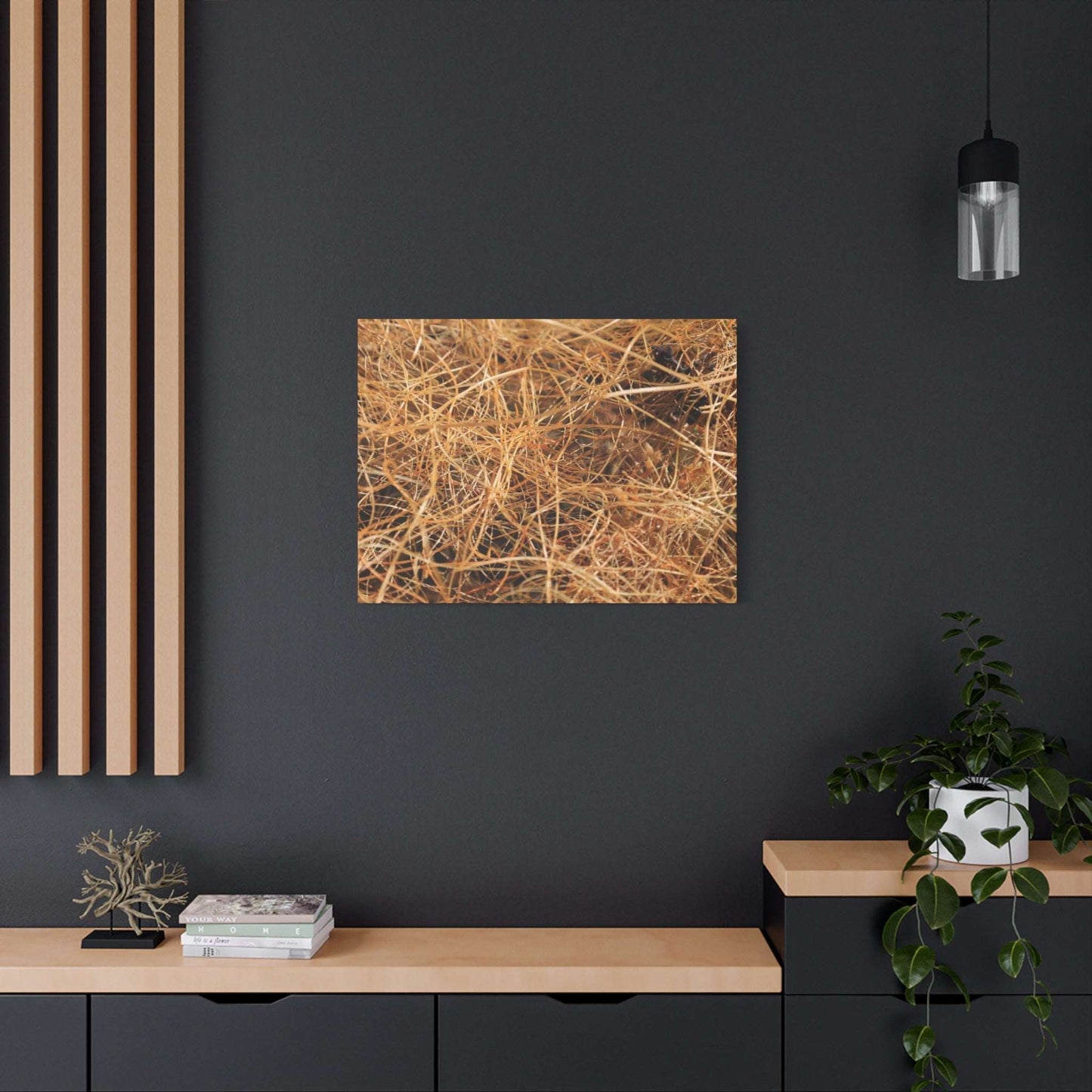 Dry Grass - Unique Frameless Canvas Wall Art - Art By Earth