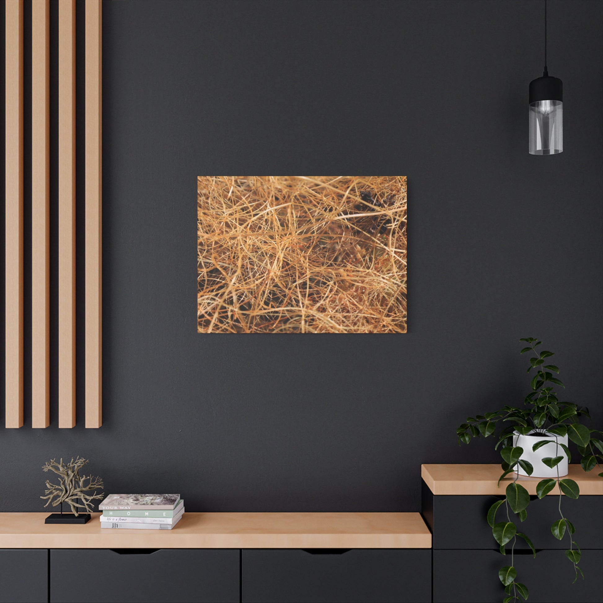 Dry Grass - Unique Frameless Canvas Wall Art - Art By Earth