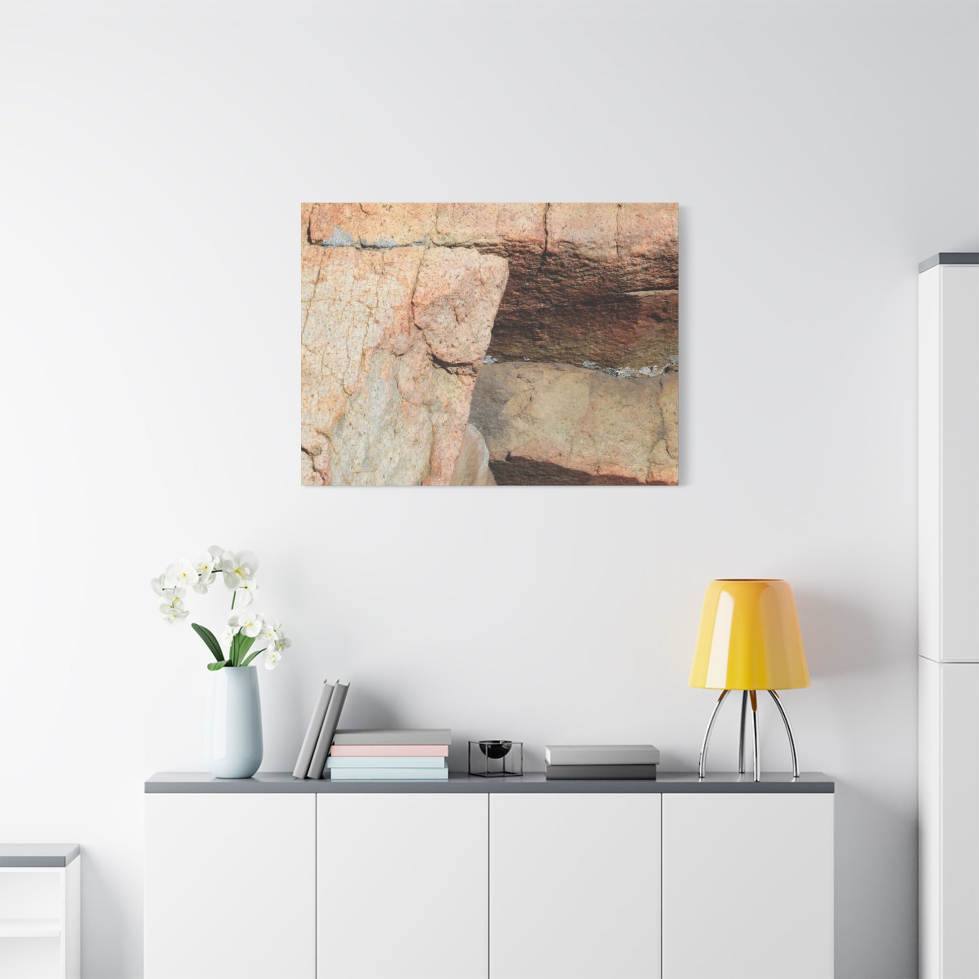 Layered Echoes - Unique Frameless Canvas Wall Art - Art By Earth