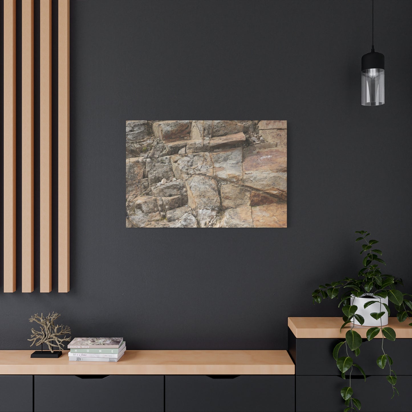 Stone Memories - Unique Frameless Canvas Wall Art - Art By Earth