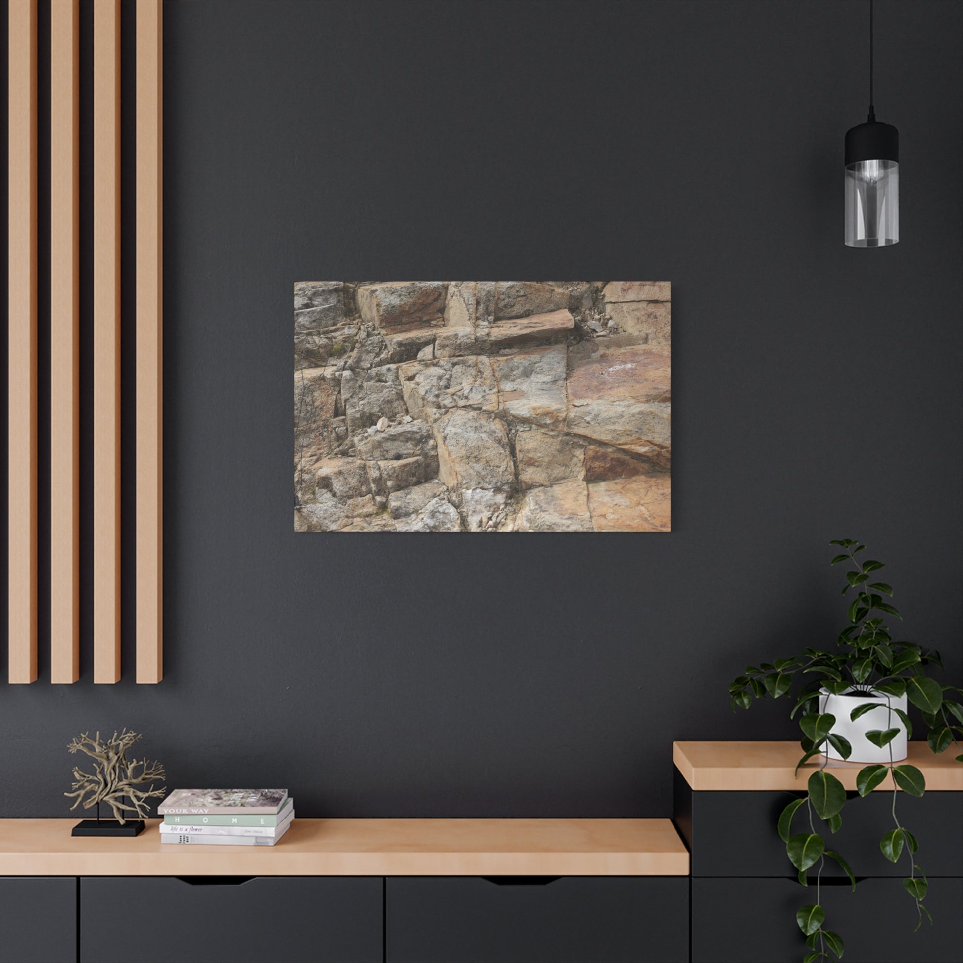 Stone Memories - Unique Frameless Canvas Wall Art - Art By Earth