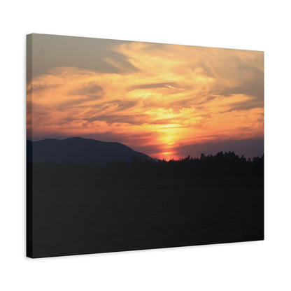Mountain Twilight - Unique Frameless Canvas Wall Art - Art By Earth