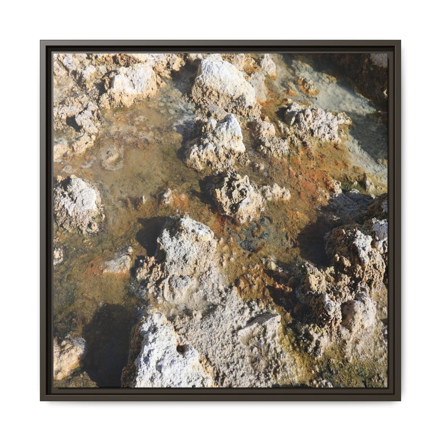 Stone Sea of Silence - Unique Stretched Canvas Wall Art