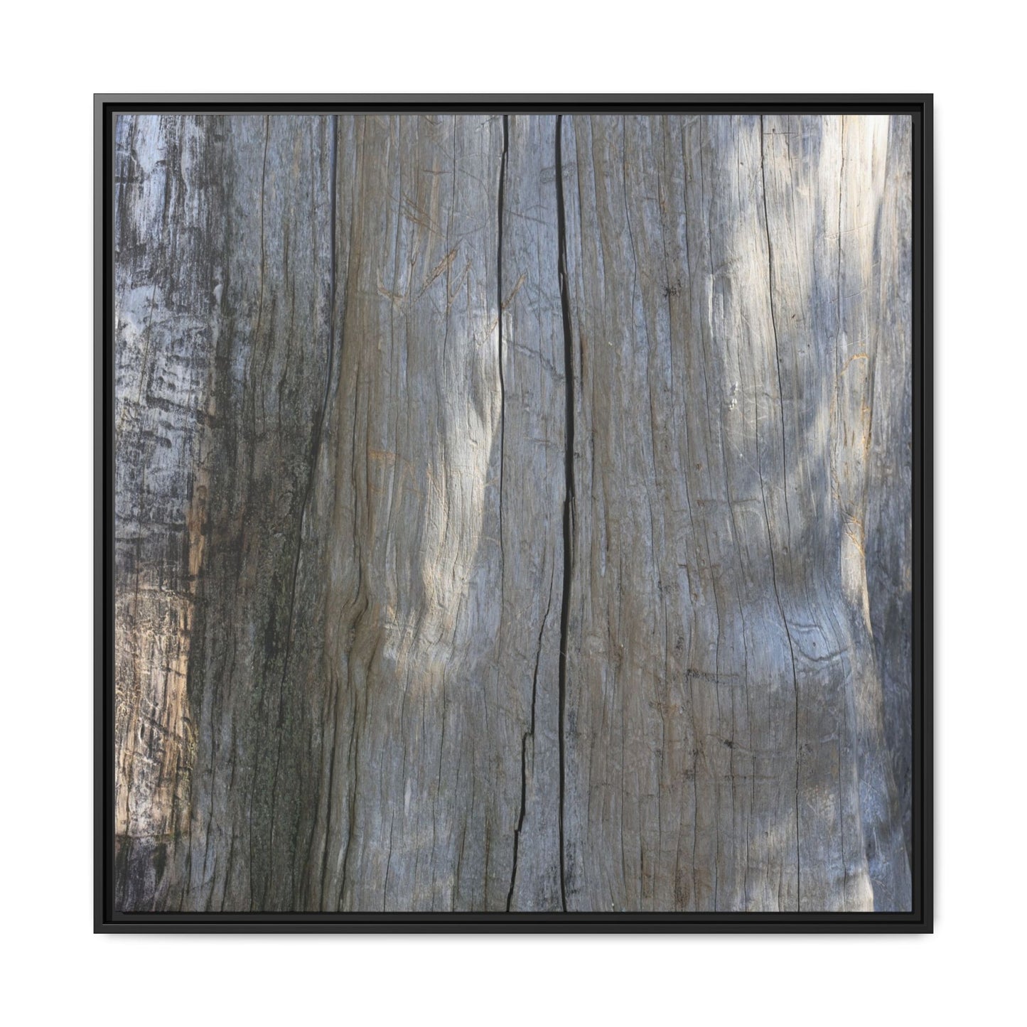 Weathered Wood Surface - Unique Stretched Canvas Wall Art