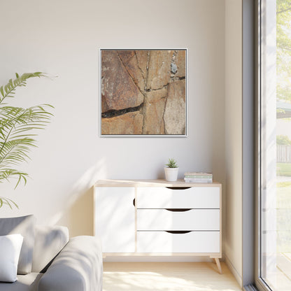 Rusty Crevices - Unique Stretched Canvas Wall Art - Art By Earth