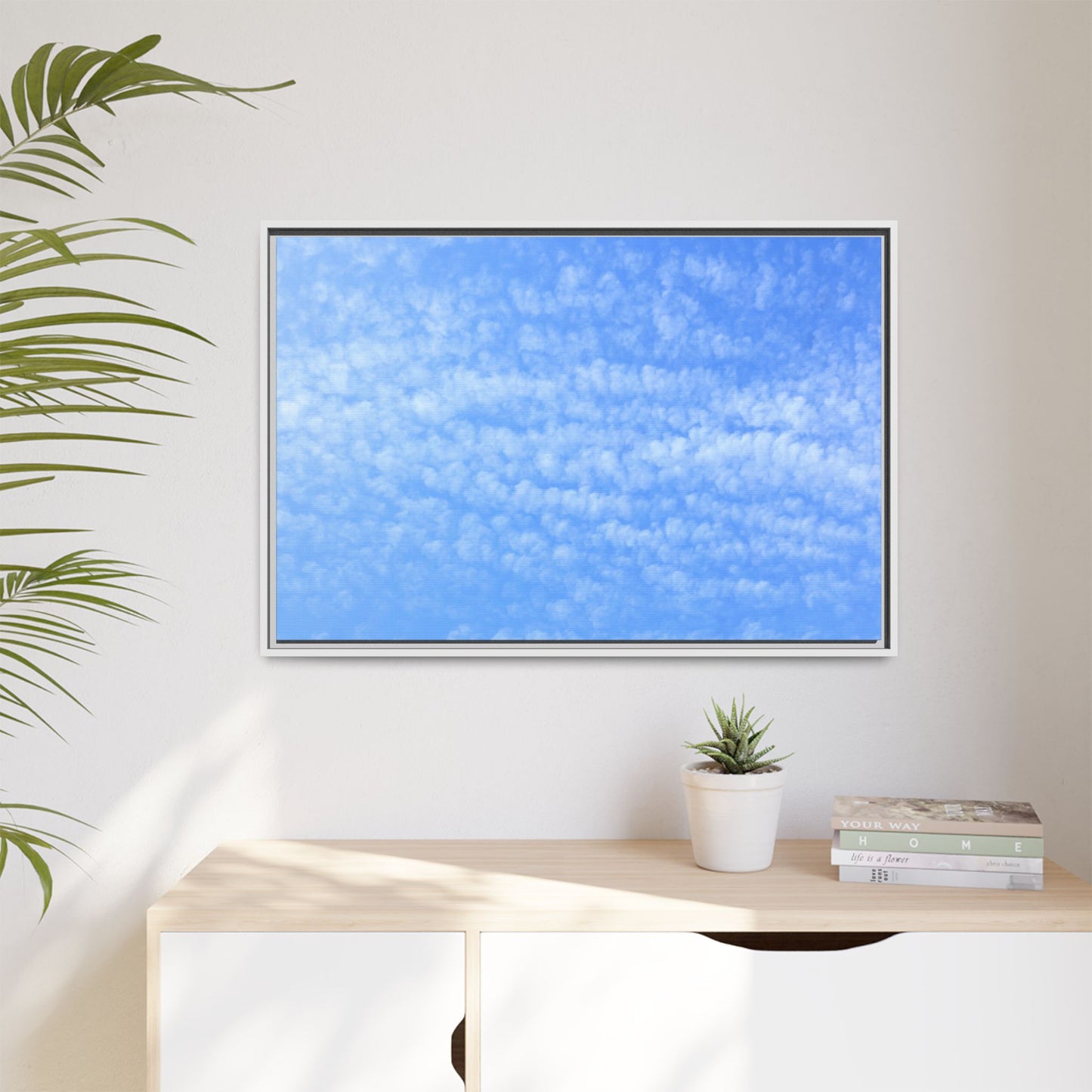 Wispy Blue Dreams - Unique Stretched Canvas Wall Art - Art By Earth