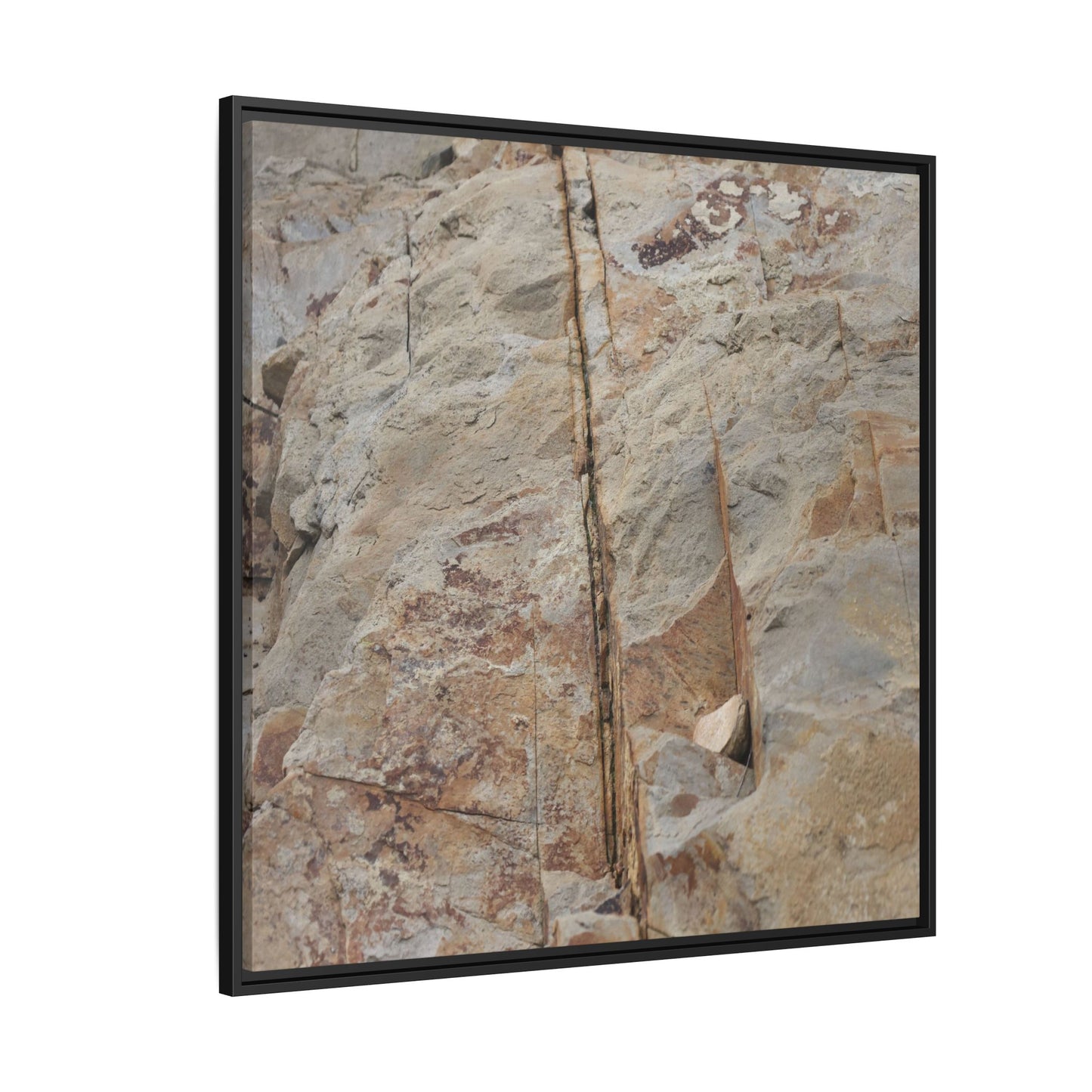 Sedimentary Symphony - Unique Stretched Canvas Wall Art - Art By Earth