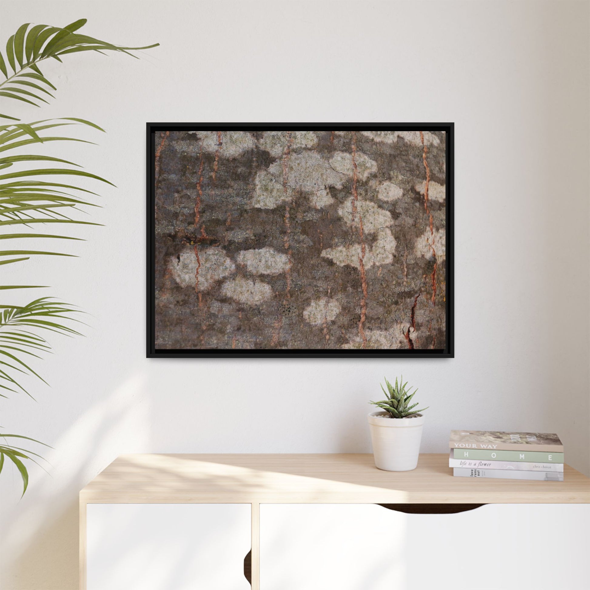 Lichen's Legacy - Unique Stretched Canvas Wall Art - Art By Earth