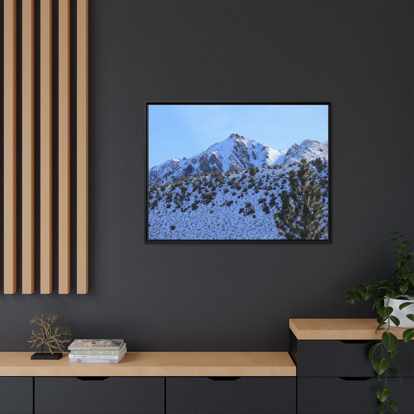 Snow's Embrace - Unique Stretched Canvas Wall Art