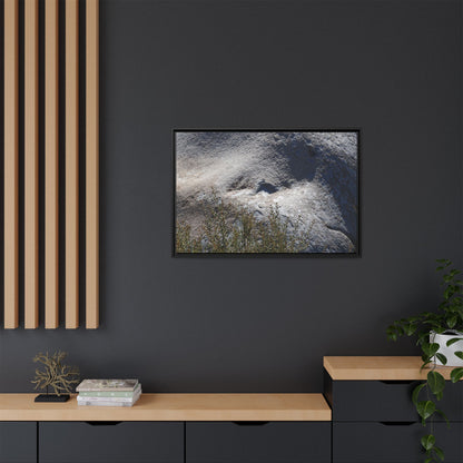 Weathered Boulder with Character - Unique Stretched Canvas Wall Art