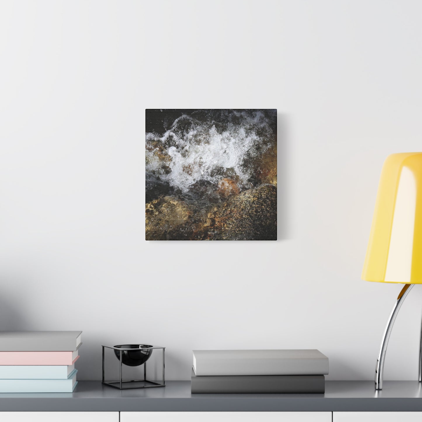 Stone and Surge - Unique Frameless Canvas Wall Art - Art By Earth