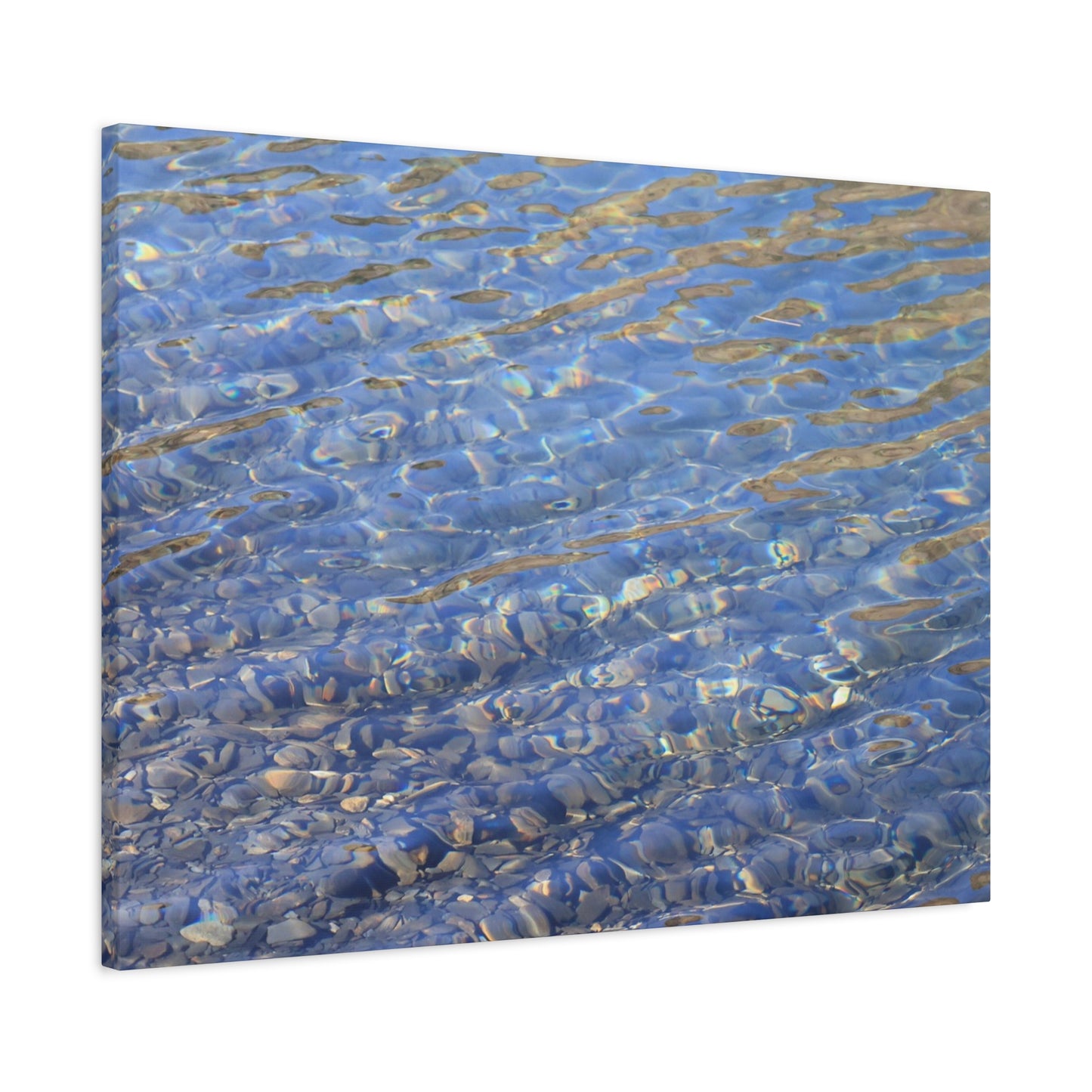 Ripples of Azure - Unique Frameless Canvas Wall Art