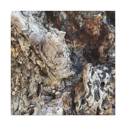Weathered Bark Texture - Unique Frameless Canvas Wall Art - Art By Earth