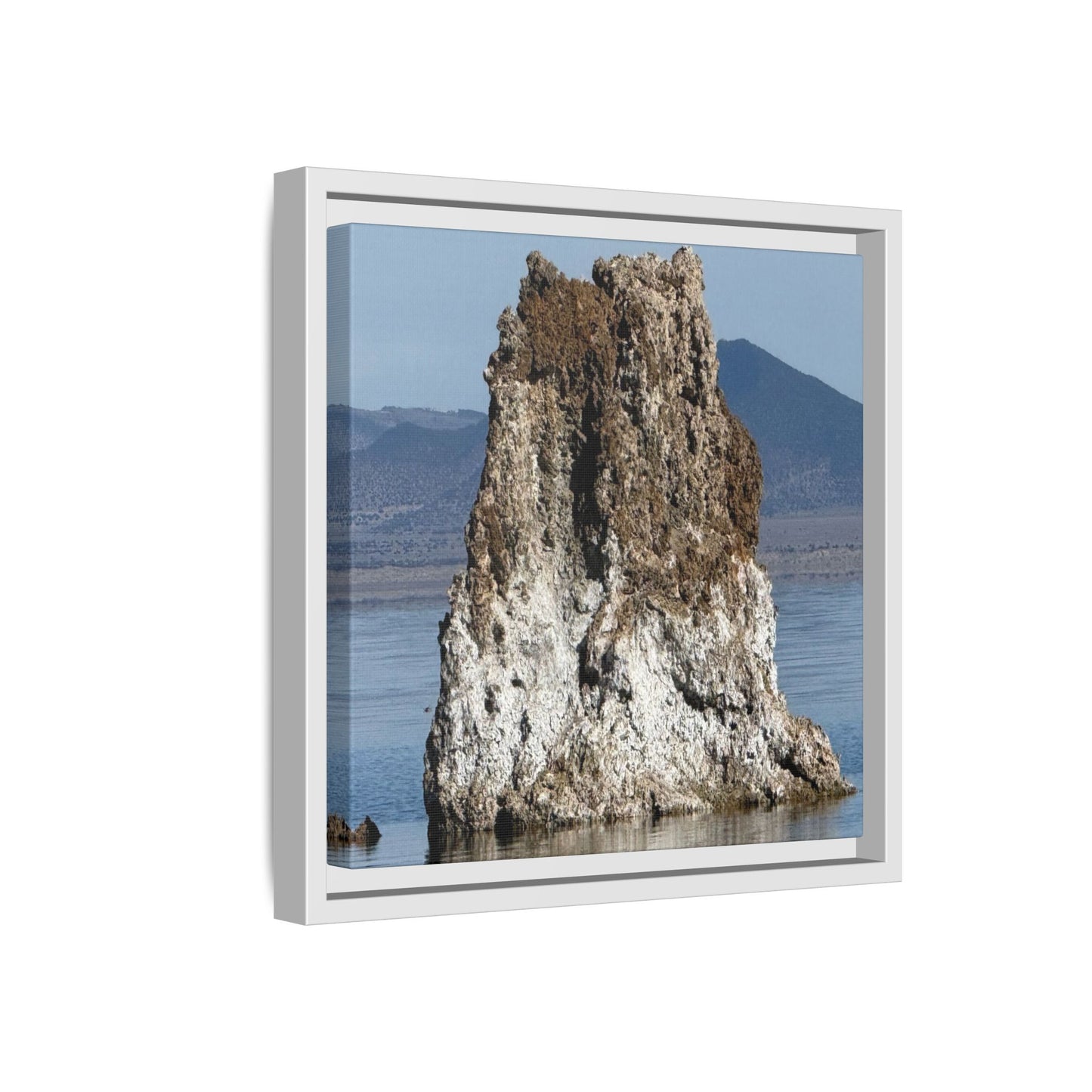 Tufa Tower Reflection - Unique Stretched Canvas Wall Art