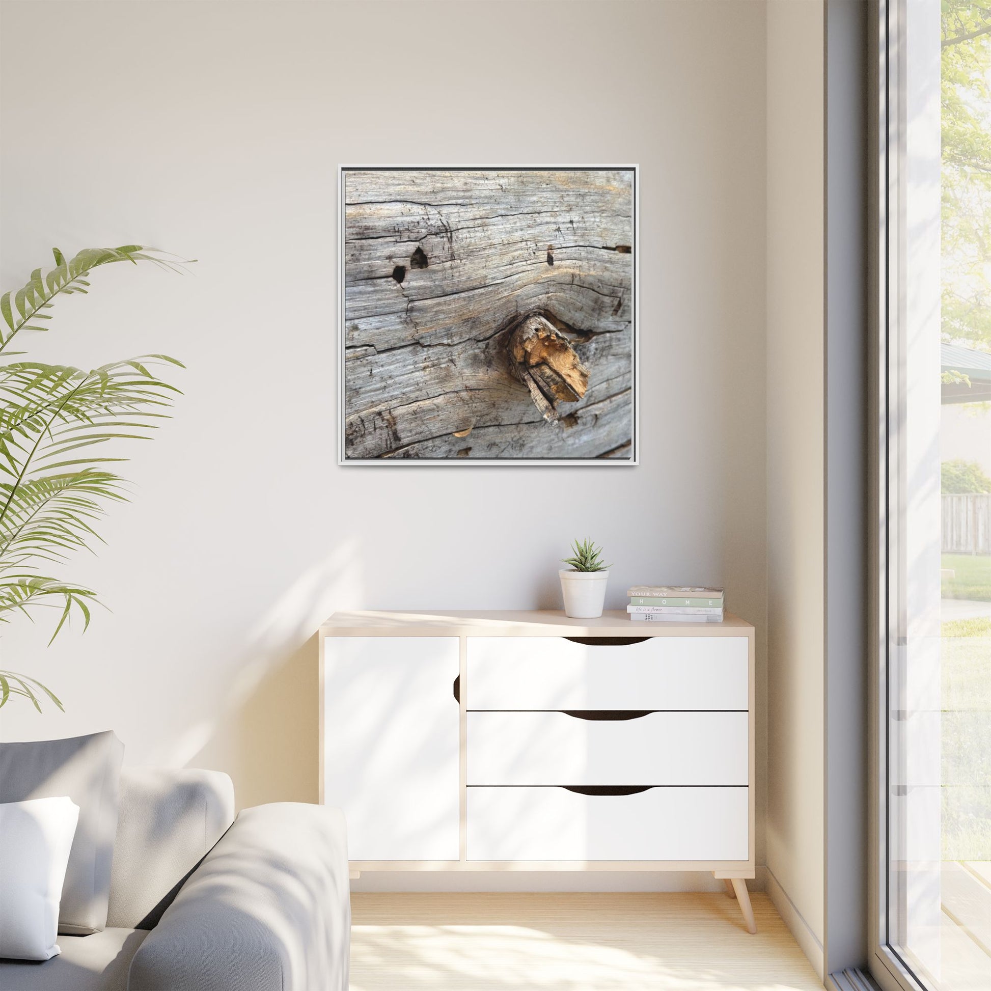 Weathered Wood Texture - Unique Stretched Canvas Wall Art - Art By Earth
