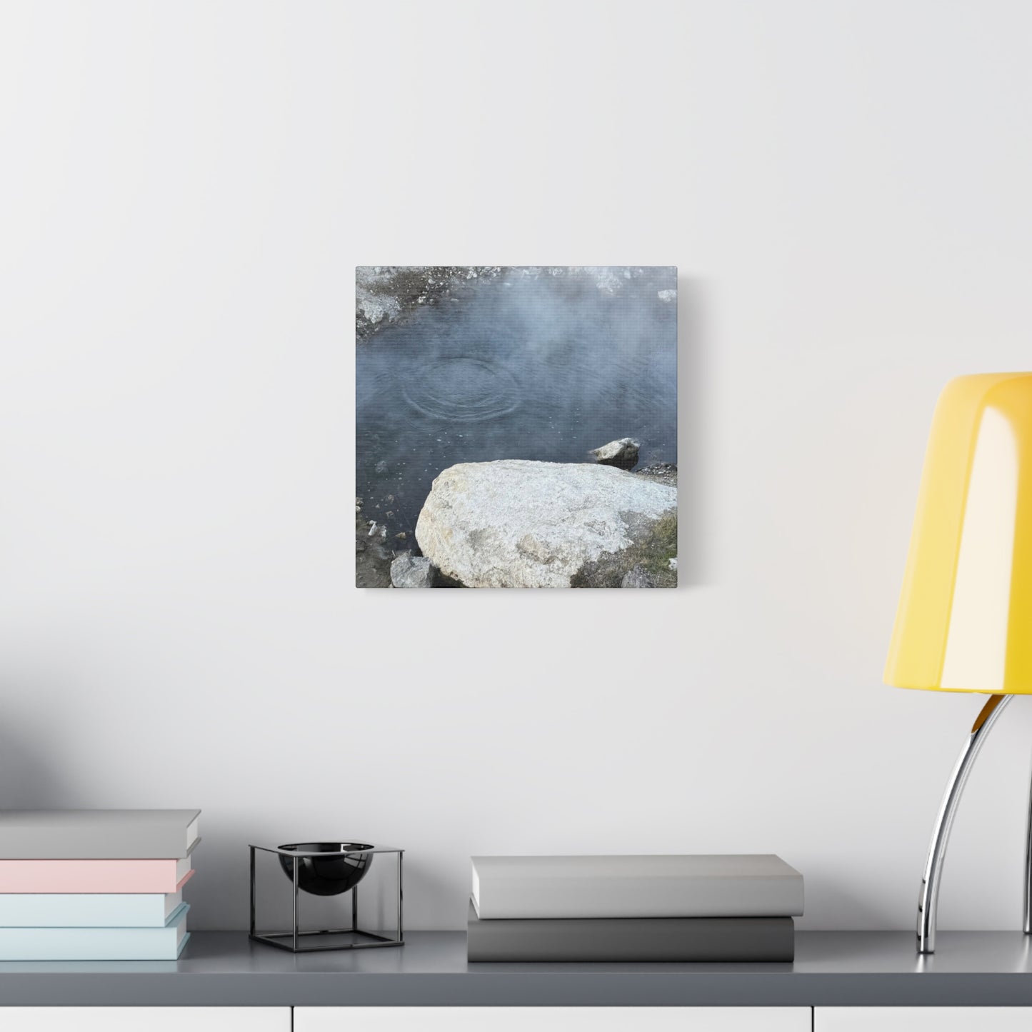 Echoes of Stone and Mist - Unique Frameless Canvas Wall Art