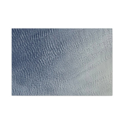 Undulating Whispers of Cerulean - Unique Frameless Canvas Wall Art - Art By Earth