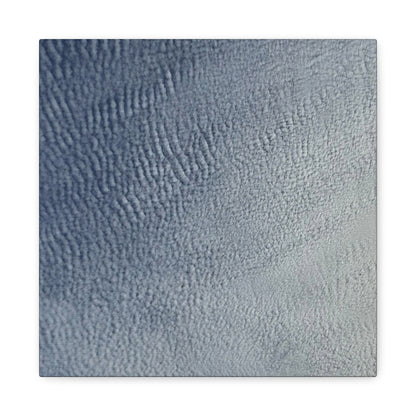 Undulating Whispers of Cerulean - Unique Frameless Canvas Wall Art - Art By Earth