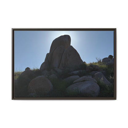Boulder Silhouette - Unique Stretched Canvas Wall Art - Art By Earth