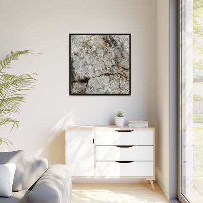 Weathered Limestone Formation - Unique Stretched Canvas Wall Art - Art By Earth