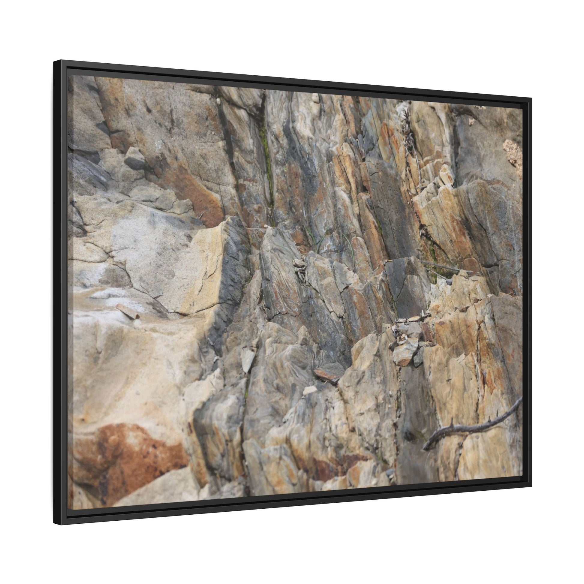 Stone's Silent Symphony - Unique Stretched Canvas Wall Art - Art By Earth