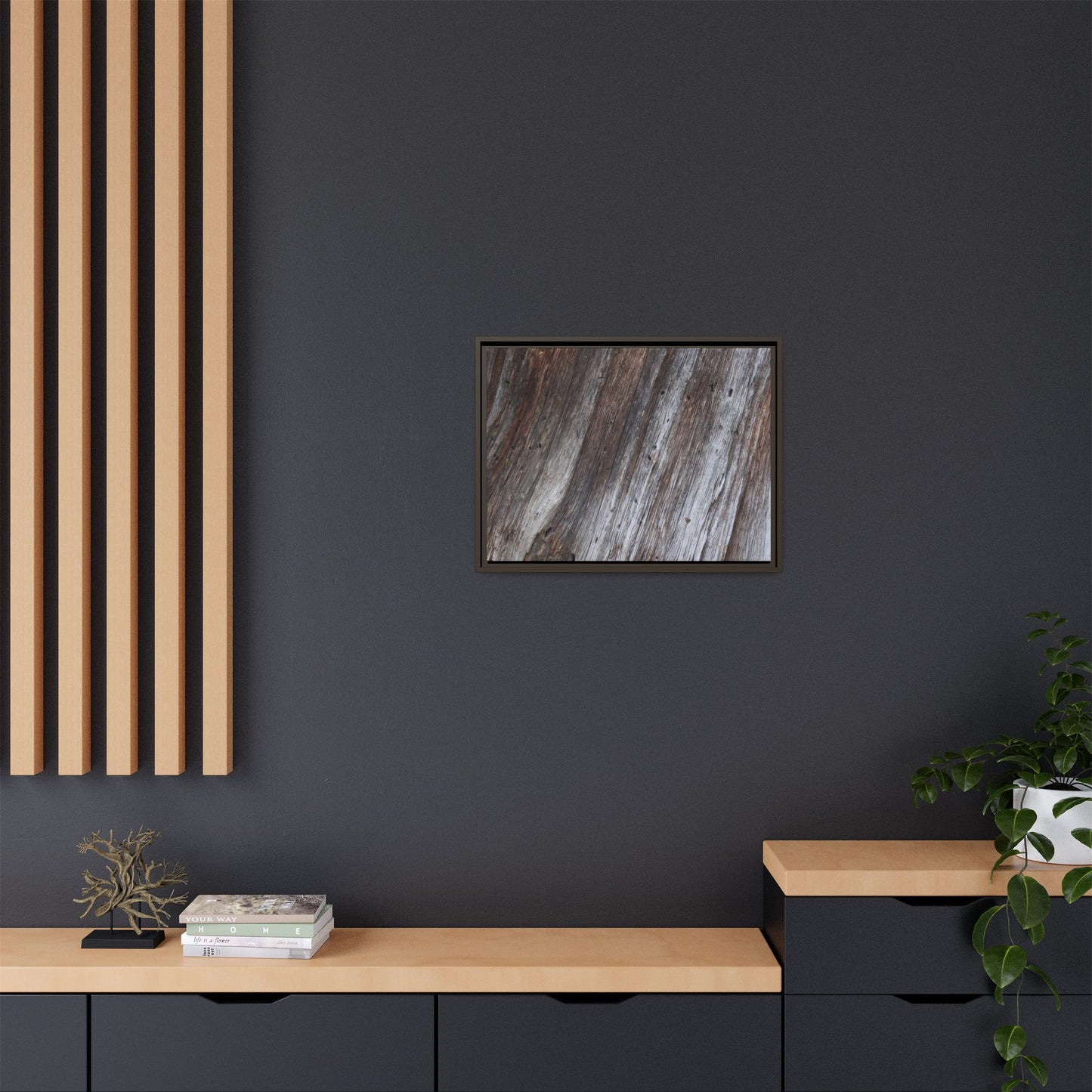 Aged Timber Texture - Unique Stretched Canvas Wall Art - Art By Earth