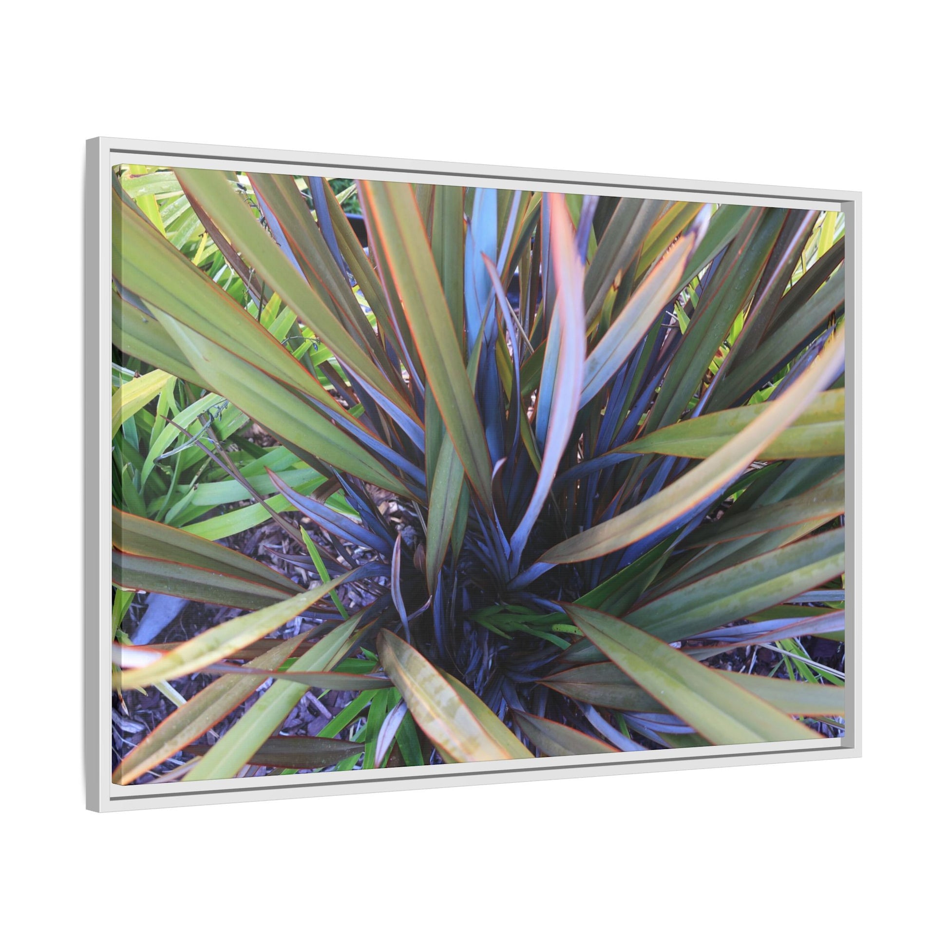 Radiant Leaves - Unique Stretched Canvas Wall Art - Art By Earth