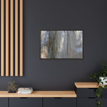 Cracked Timber Texture - Unique Stretched Canvas Wall Art