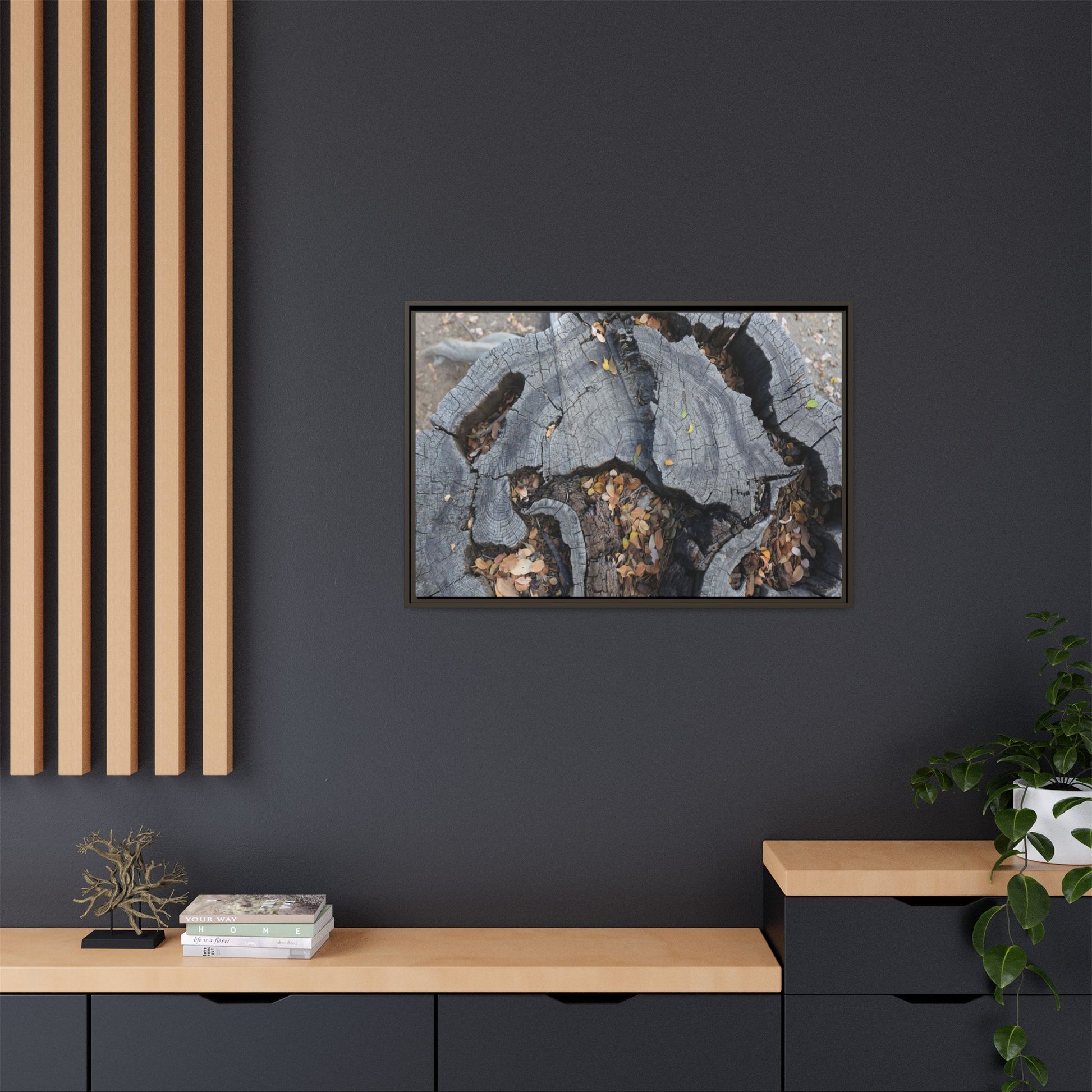 Time's Fractal Memory - Unique Stretched Canvas Wall Art - Art By Earth