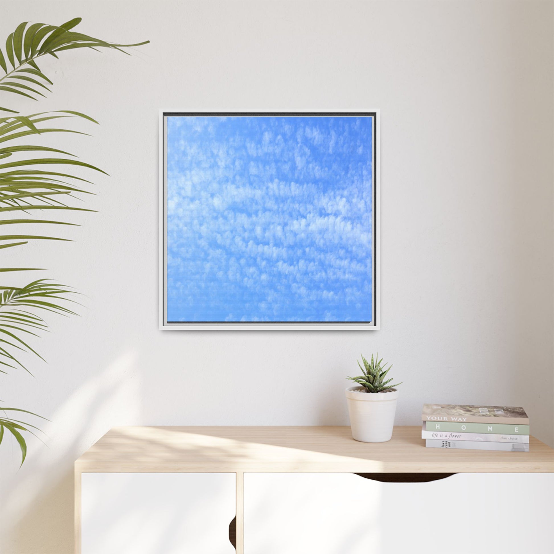 Wispy Blue Dreams - Unique Stretched Canvas Wall Art - Art By Earth
