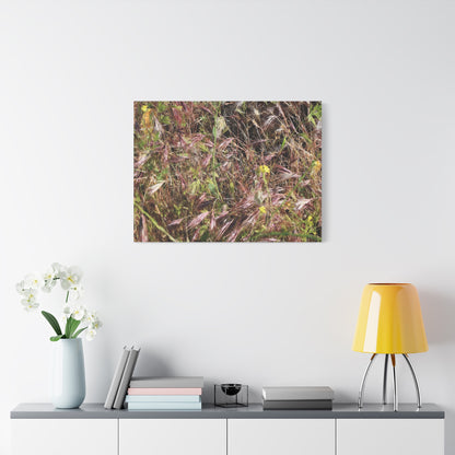 Autumn Wildflower Meadow in Transition - Unique Frameless Canvas Wall Art - Art By Earth
