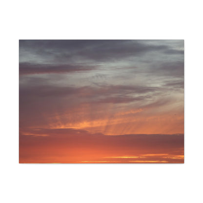 Horizon's Ember - Unique Frameless Canvas Wall Art - Art By Earth