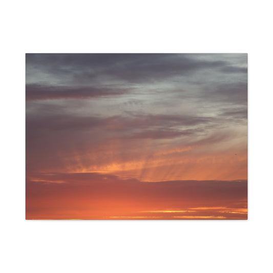 Horizon's Ember - Unique Frameless Canvas Wall Art - Art By Earth