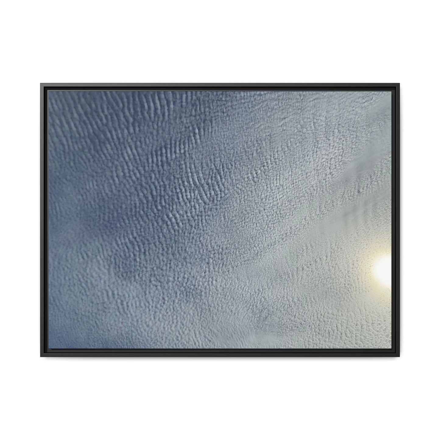 Undulating Whispers of Cerulean Stillness - Unique Stretched Canvas Wall Art - Art By Earth