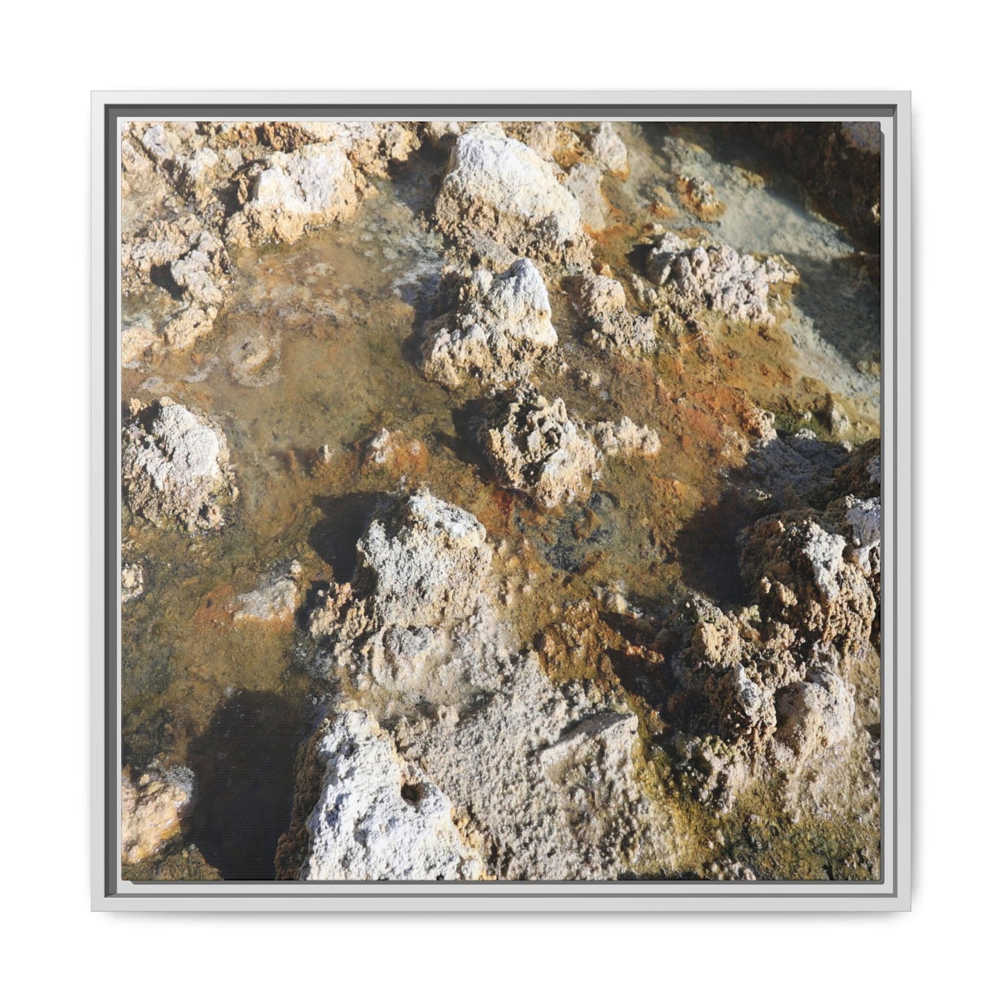 Stone Sea of Silence - Unique Stretched Canvas Wall Art