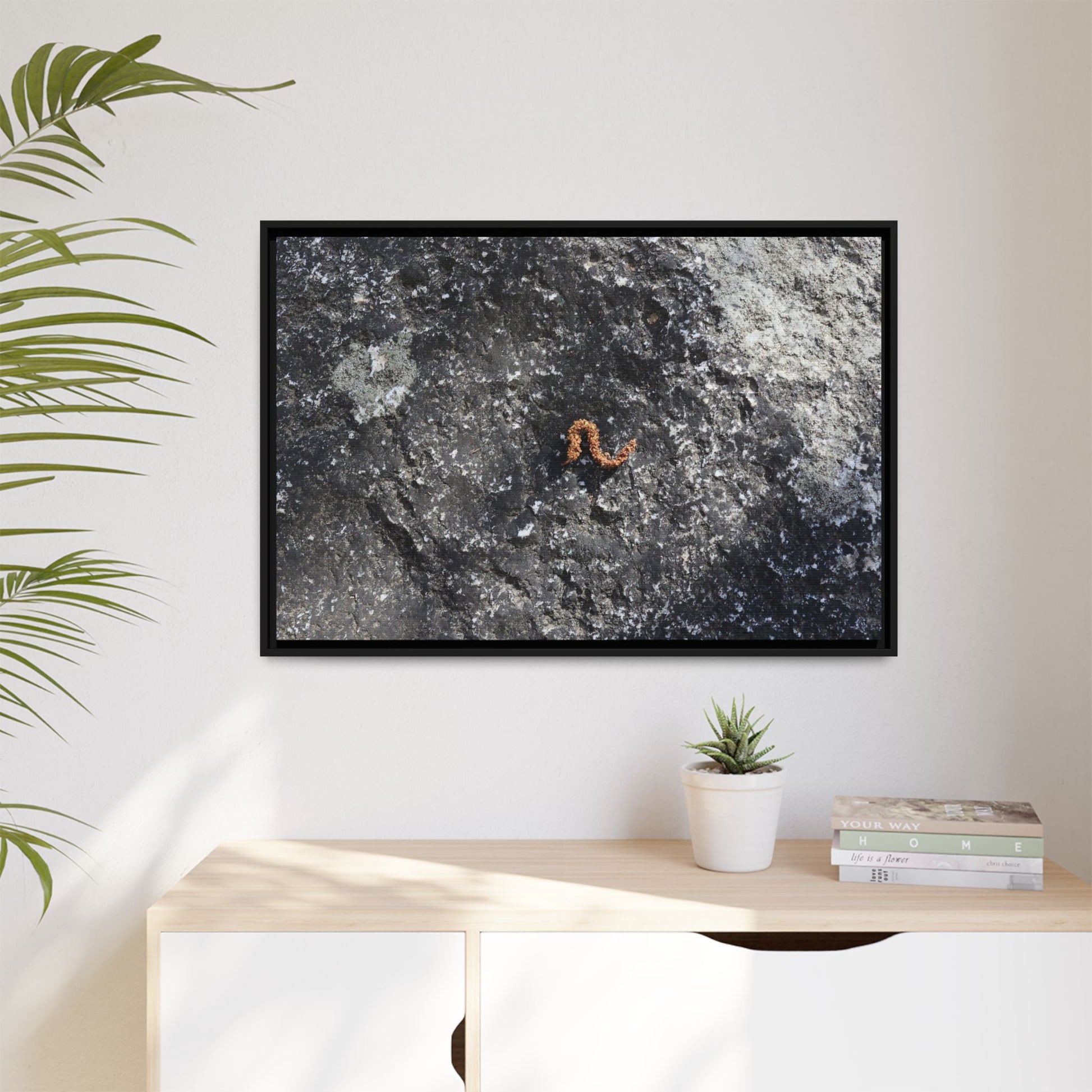 Volcanic Ash and Copper - Unique Stretched Canvas Wall Art - Art By Earth