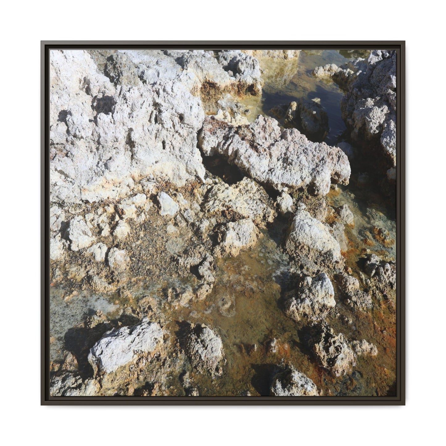 Strata of Silence - Unique Stretched Canvas Wall Art