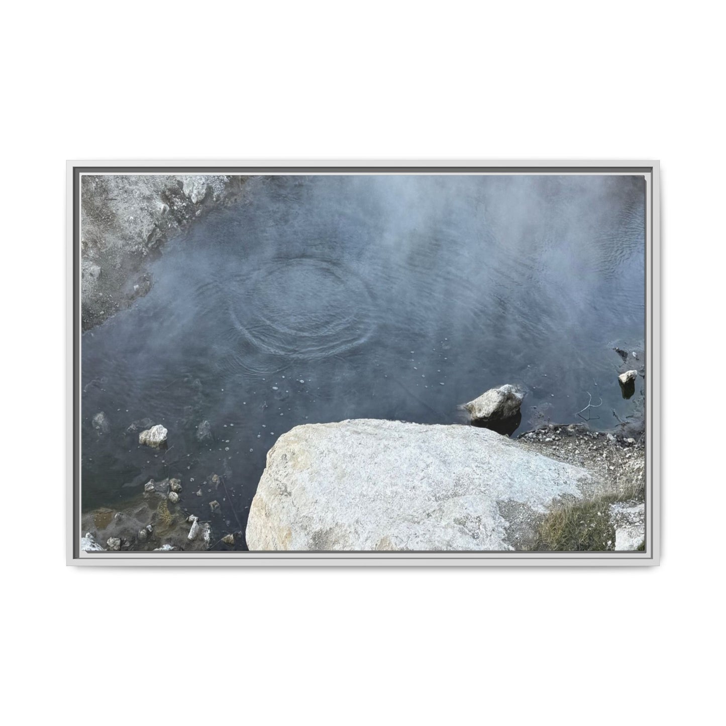 Ripples of Silence - Unique Stretched Canvas Wall Art
