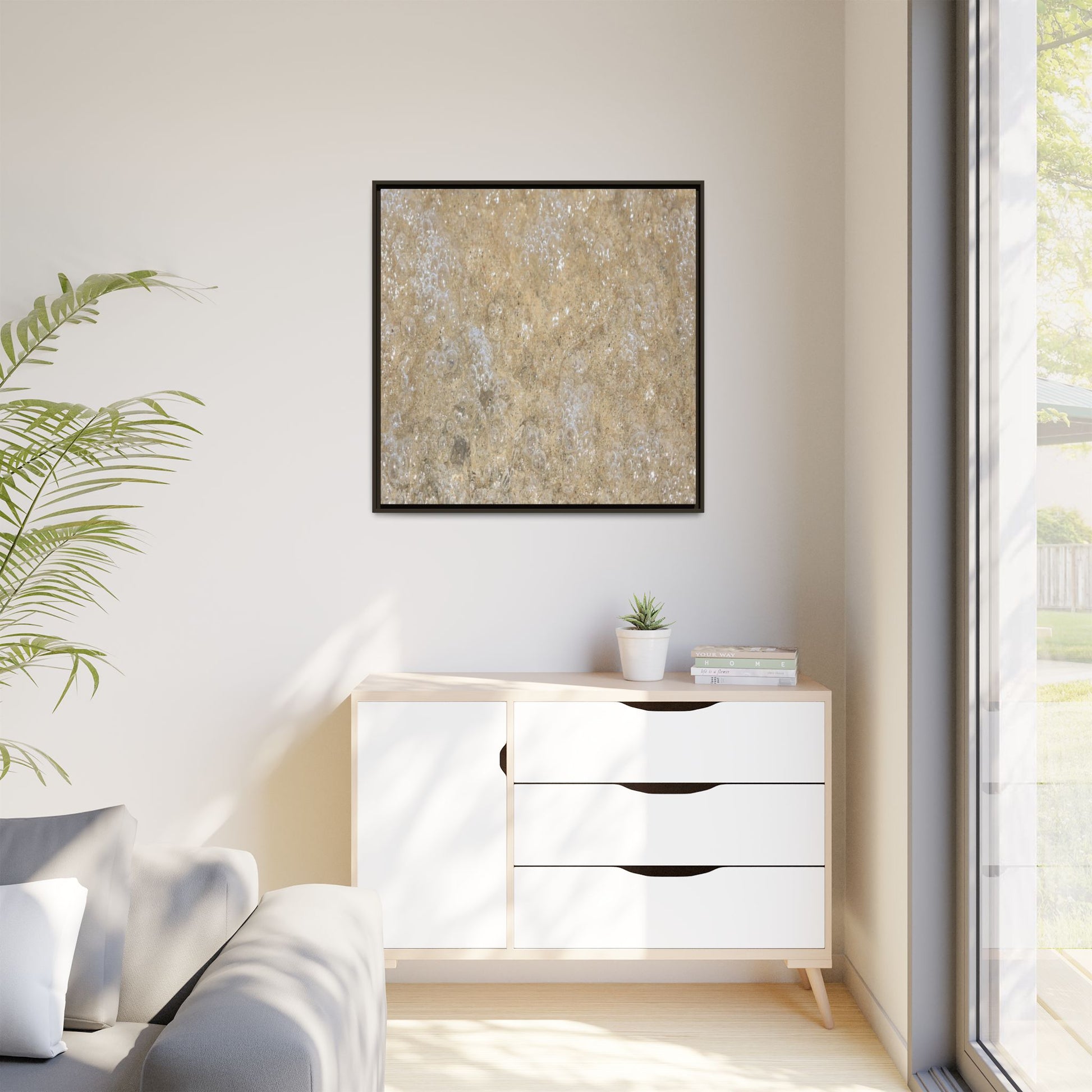 Bubbling Sand - Unique Stretched Canvas Wall Art - Art By Earth