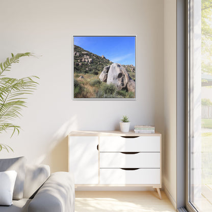 Ancient Stone Guardian - Unique Stretched Canvas Wall Art - Art By Earth