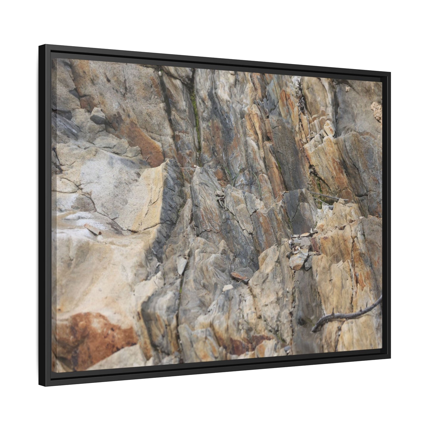 Stone's Silent Symphony - Unique Stretched Canvas Wall Art - Art By Earth