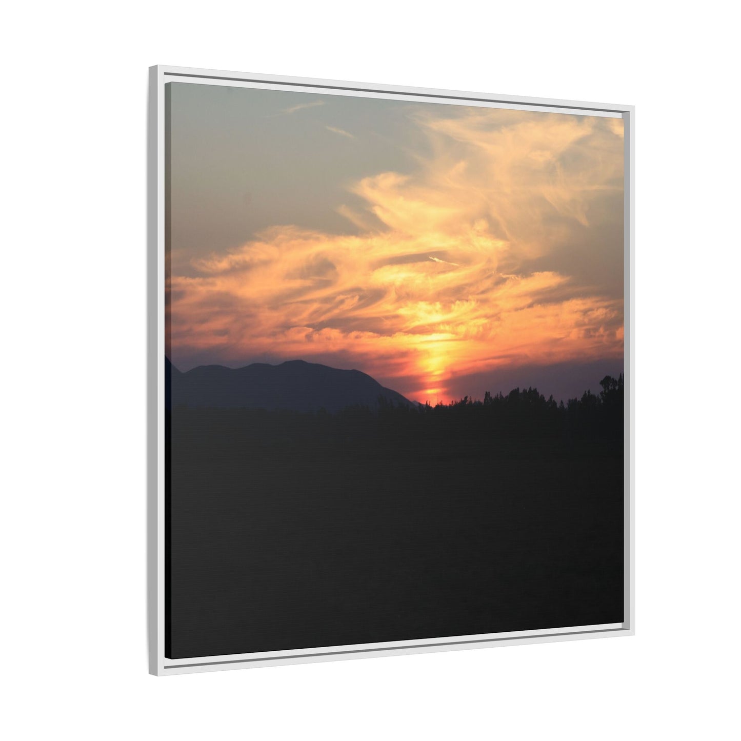 Gilded Horizon - Unique Stretched Canvas Wall Art - Art By Earth