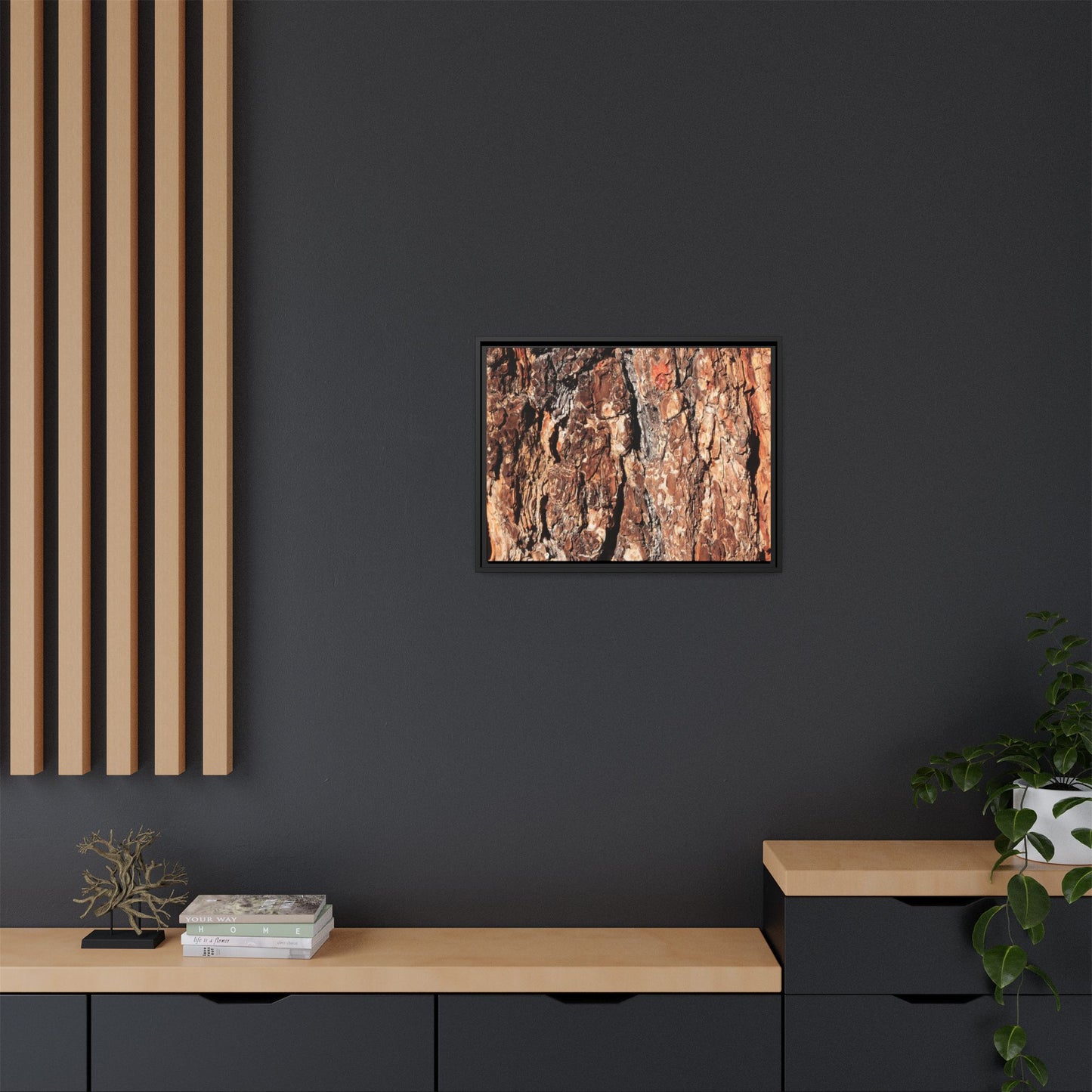 Nature's Rugged Canvas - Unique Stretched Canvas Wall Art
