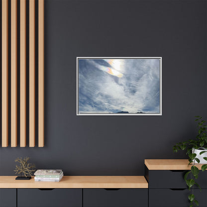 Whispers of Winter's Embrace - Unique Stretched Canvas Wall Art