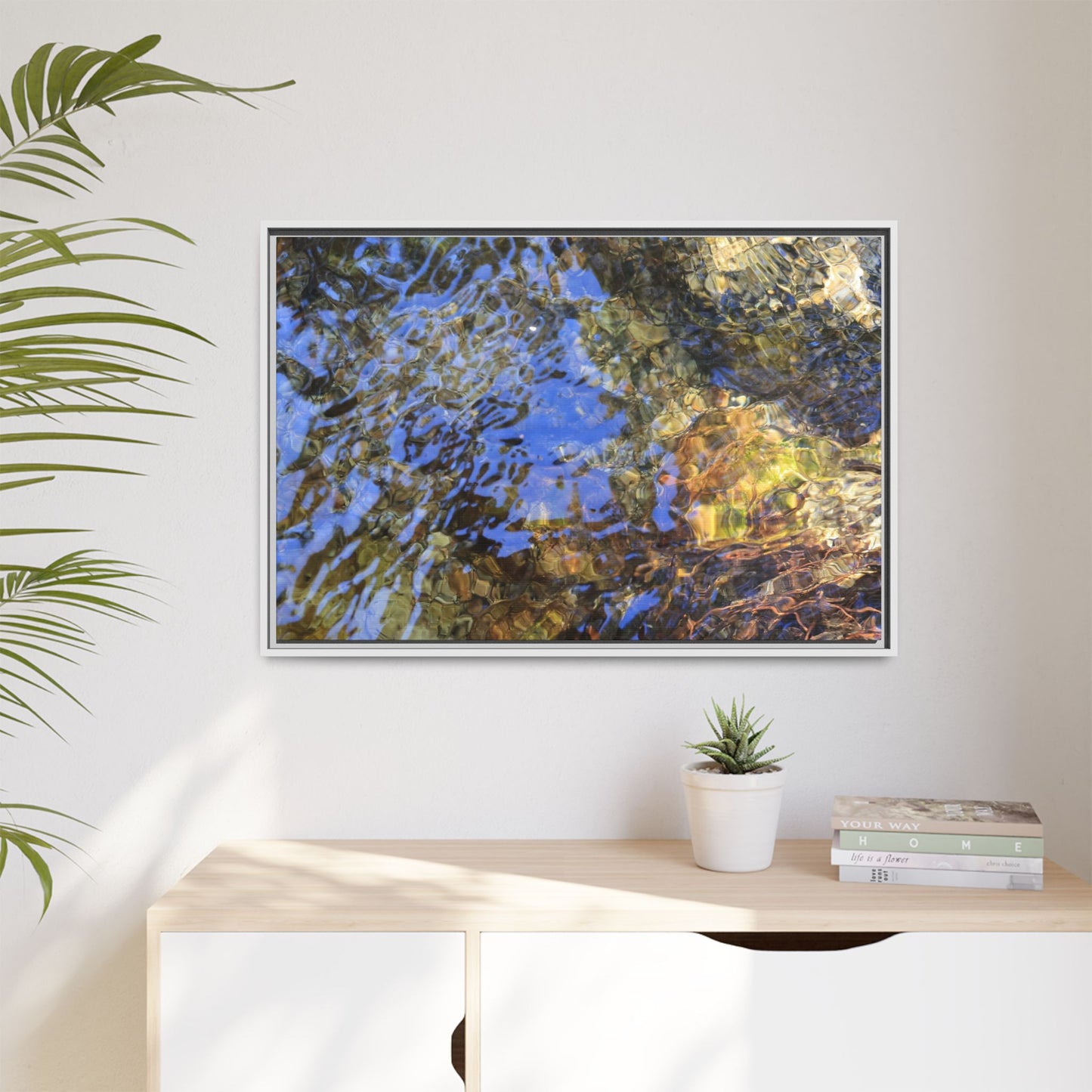 Watery Kaleidoscope - Unique Stretched Canvas Wall Art - Art By Earth