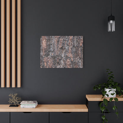 Textured Whispers of an Ancient Tree - Unique Frameless Canvas Wall Art