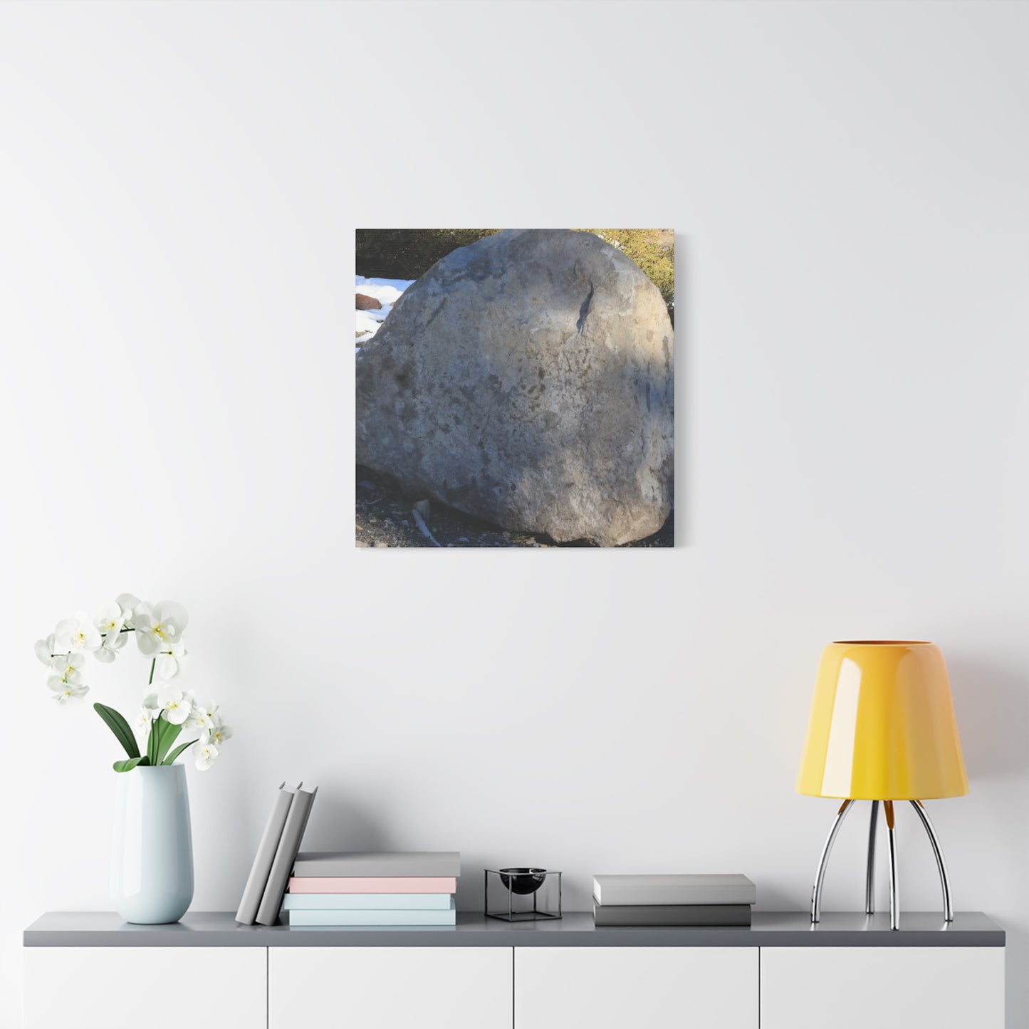 Stone of Silence - Unique Frameless Canvas Wall Art