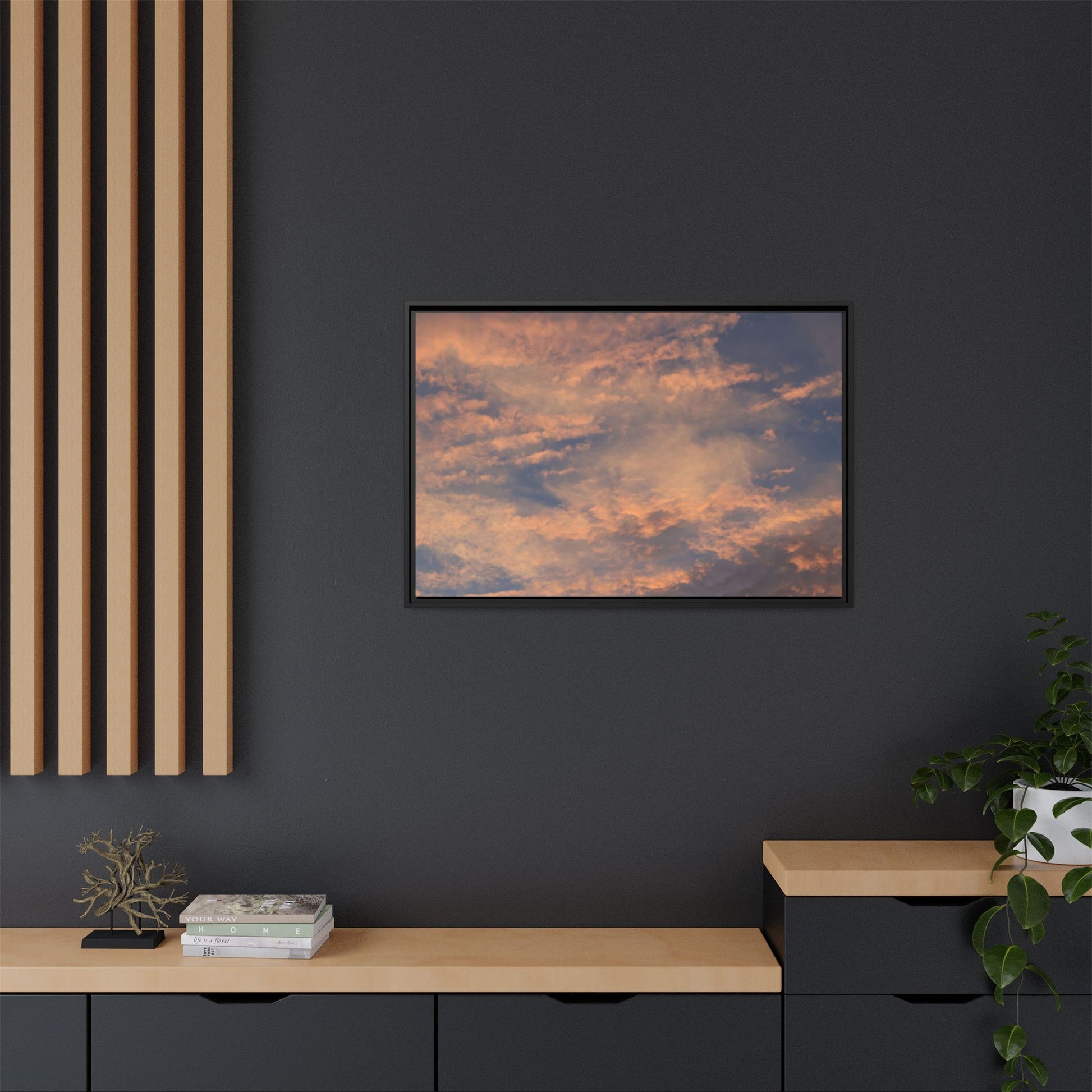 Sunset's Ethereal Canvas - Unique Stretched Canvas Wall Art - Art By Earth