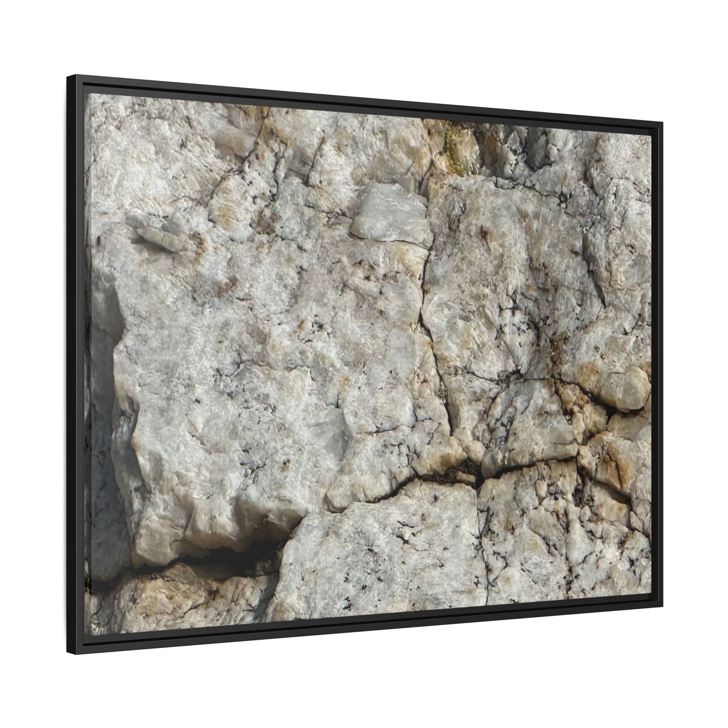 Weathered Limestone Formation - Unique Stretched Canvas Wall Art - Art By Earth