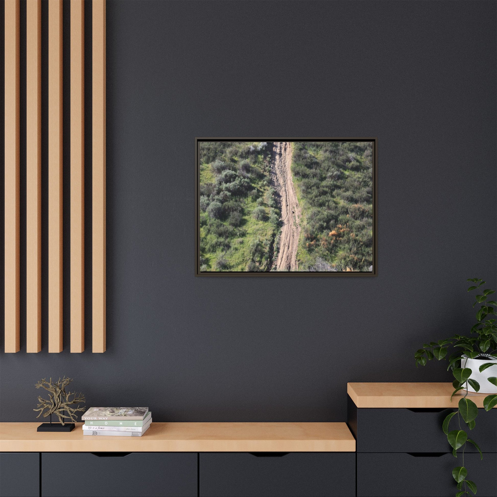 Desert Path Through Sage - Unique Stretched Canvas Wall Art - Art By Earth